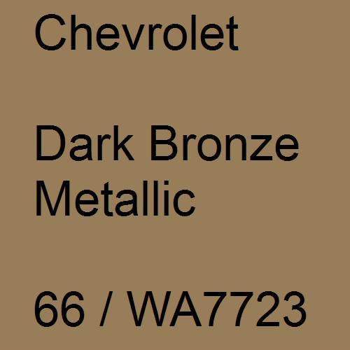 Chevrolet, Dark Bronze Metallic, 66 / WA7723.